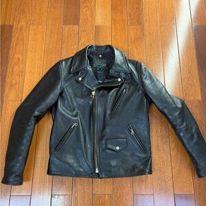 3SIXTEEN X SCHOTT NYC 519 HORSEHIDE PERFECTO BLACK